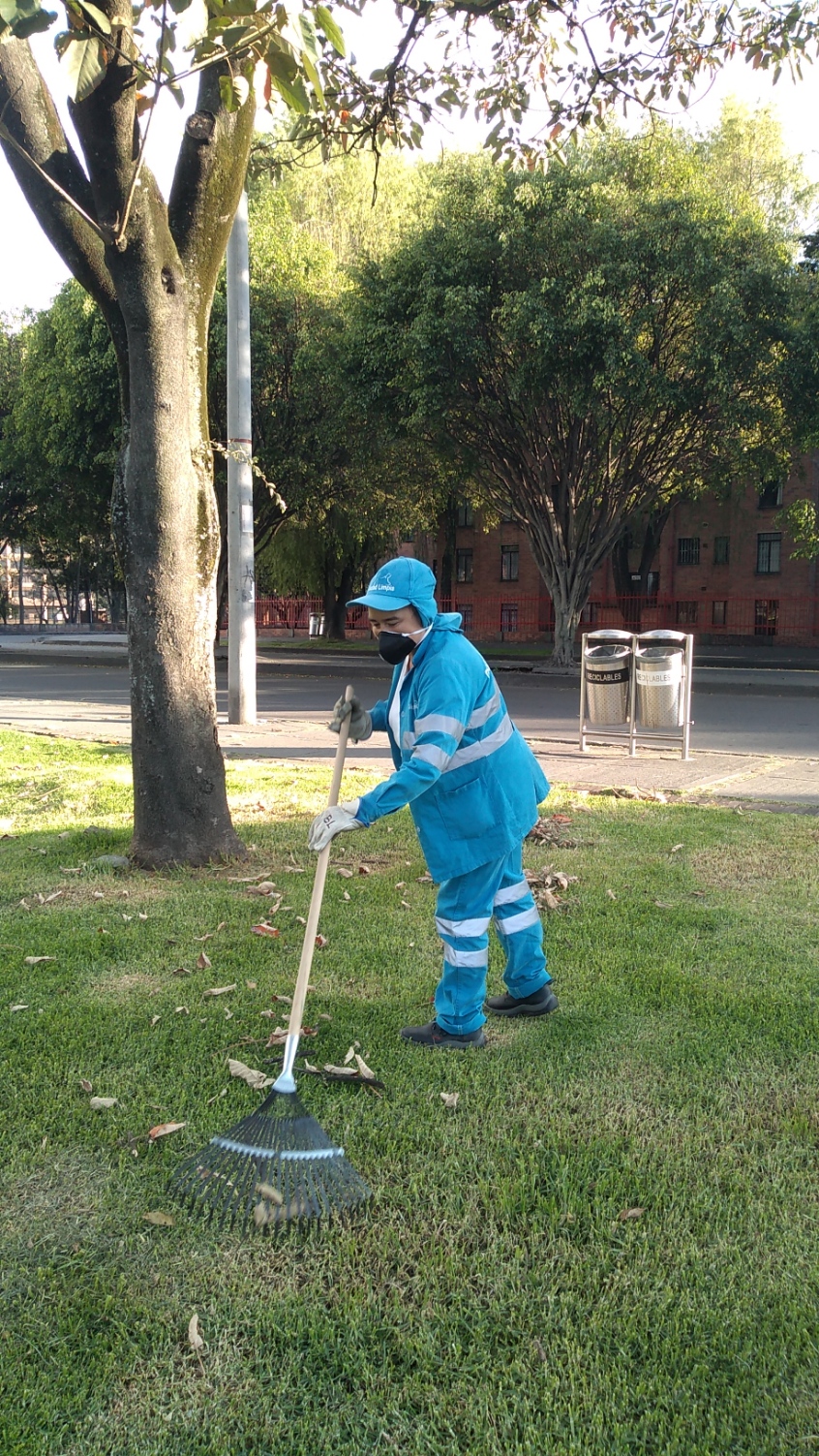 Deyanira Monroy, y la difícil tarea de limpiar los parques.