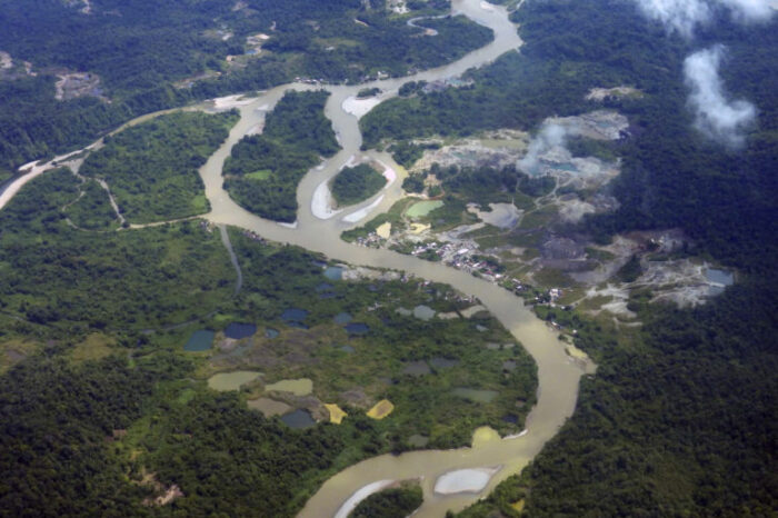 El 52 % de la explotación de oro de aluvión se da en áreas protegidas
