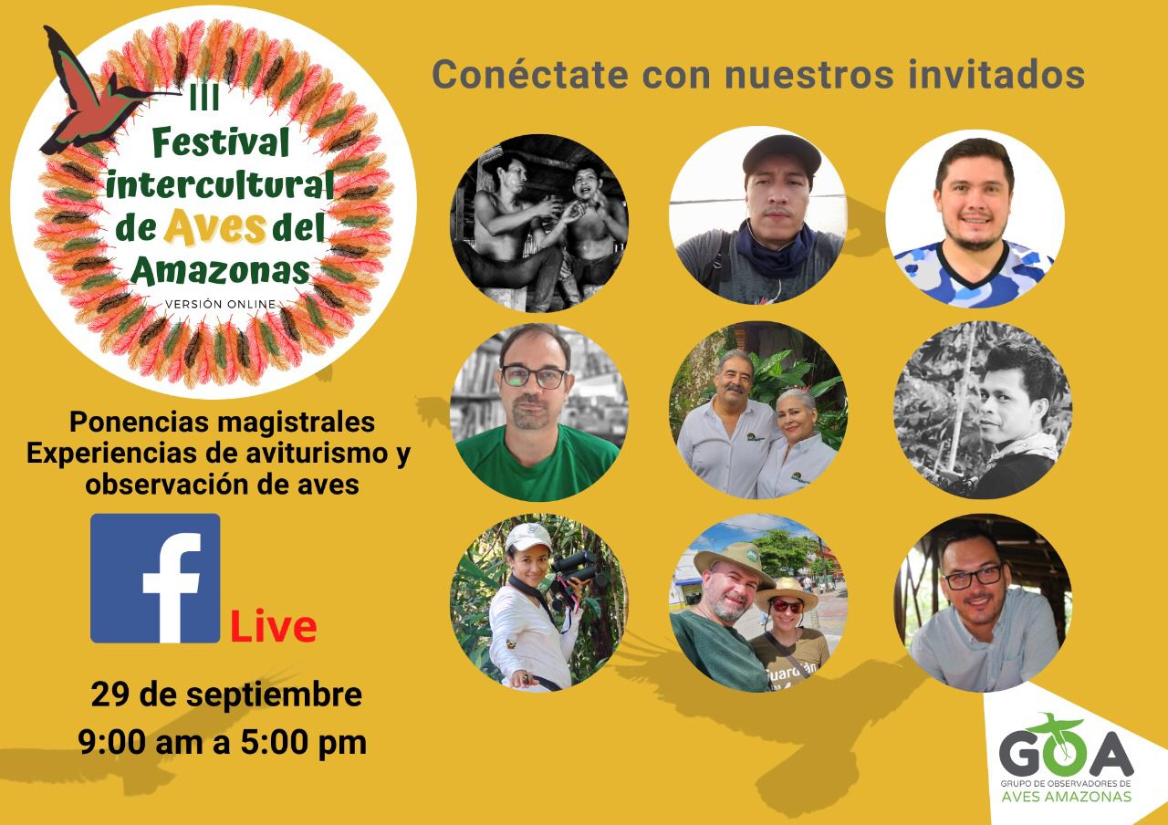 Poster Festival Intercultural de Aves de la Amazonia