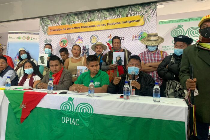 Apoyo internacional contra la violencia piden indígenas de Colombia