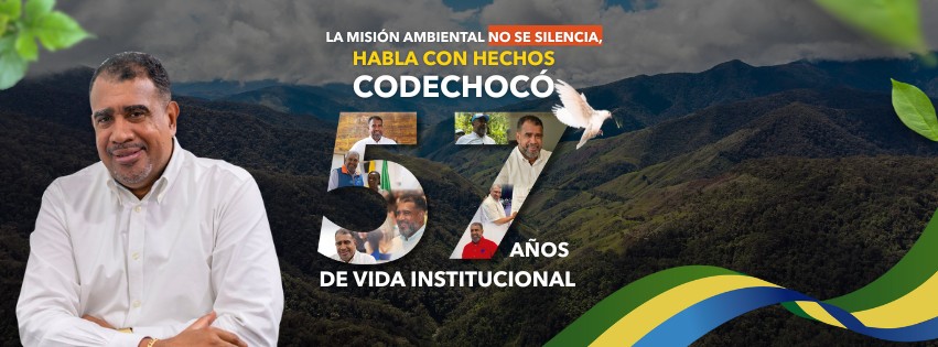 Este año el aniversario 57 de Codechocó, ocurrió en ausencia del Director, quien permanece secuestrado. Imagen Codechocó.