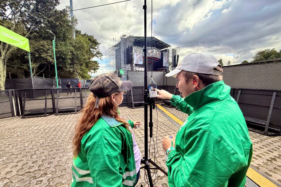 El Distrito estableció un control de ruido con estándares de la Organización Mundial de la Saluden el Festival Rock al parque. Imagen: Secretaría de Ambiente de Bogotá.