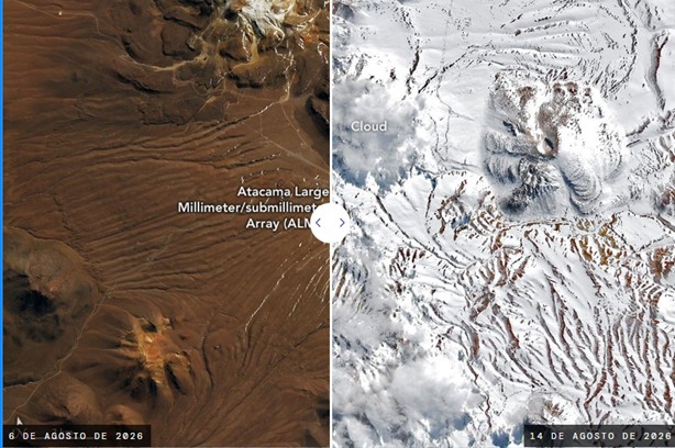 Evento extremo: el desierto de Atacama se cubrió de nieve