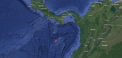 Área de estudio de la expedición marina. Imagen: Google Maps.